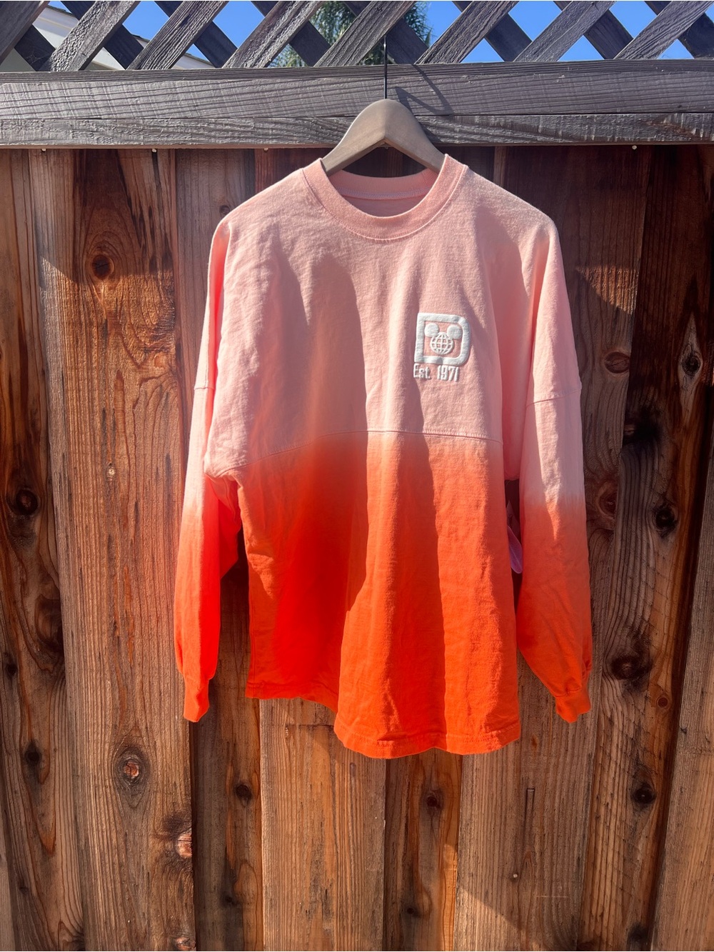 Long Sleeve Ombre Orange-Pink spirit jersey